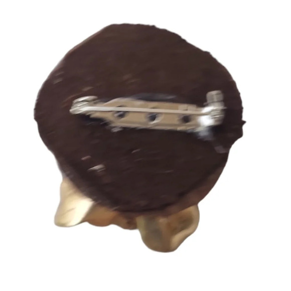 Handmade Real White Birch Flower Pearl Pin - Picture 2 of 2